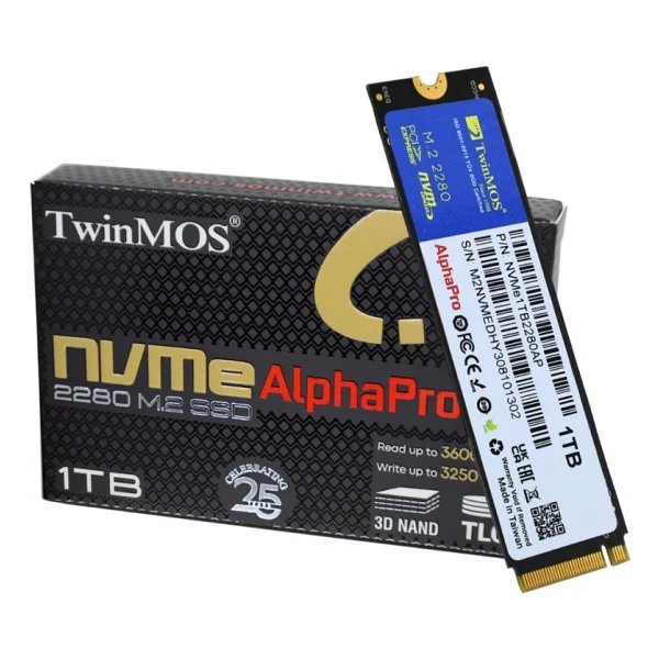 Twinmos 1TB 3600/3250Mb/s M2 PCIe GEN3 Nvme SSD NVMe1TB2280AP 3D-Nand - Görsel 10
