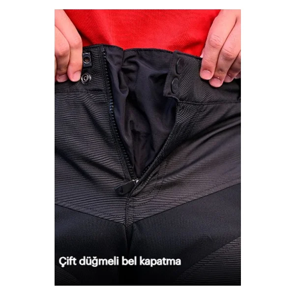 Ls2 Travel Siyah 4 Mevsim Motosiklet Pantolonu (Normal Boy) - Görsel 5