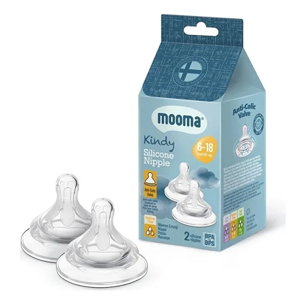 Mooma Kindy 6-18 Ay 2'li Biberon Emziği - Görsel 8