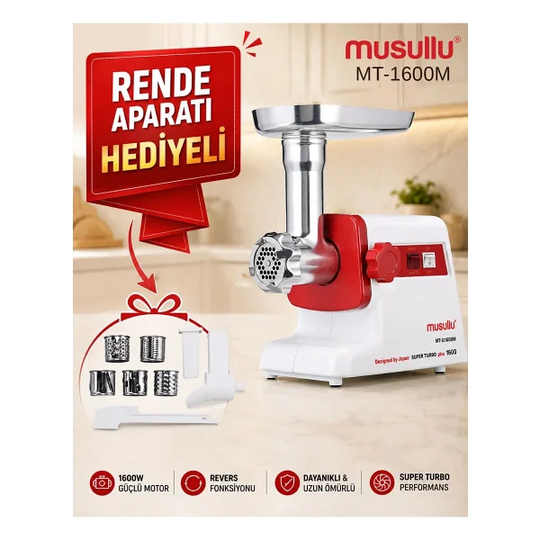 Musullu Mt-G1600m 1600 W Kıyma Makinesi - Görsel 6