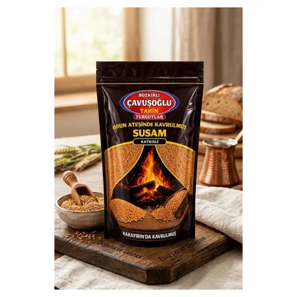 Bozkırlı Çavuşoğlu Odun Ateşinde Kavrulmuş Susam 1000g - 1 kg - Görsel 3