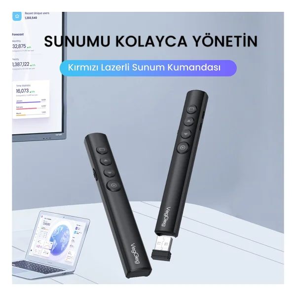 Veggieg V-Lp003 Lazer Sunum Kumandası - Görsel 2