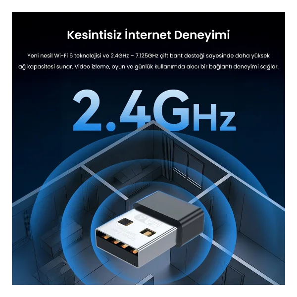 Veggieg V-K300m 300 Mbps Kablosuz Ağ Adaptörü - Görsel 2