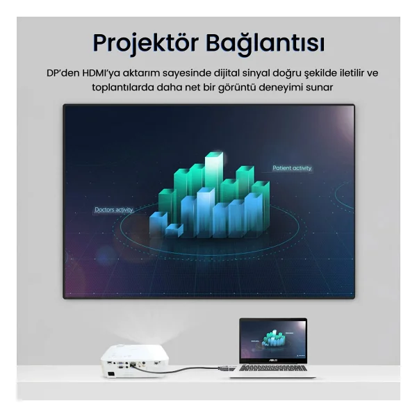 Veggieg V-Z905 Displayport To Hdmı Dönüştürücü - Görsel 2