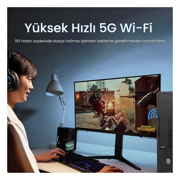 Veggieg V-K650 650 Mbps Kablosuz Ağ Adaptörü - Görsel 3