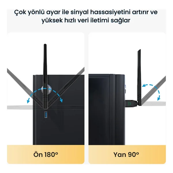 Veggieg V-K650 650 Mbps Kablosuz Ağ Adaptörü - Görsel 5
