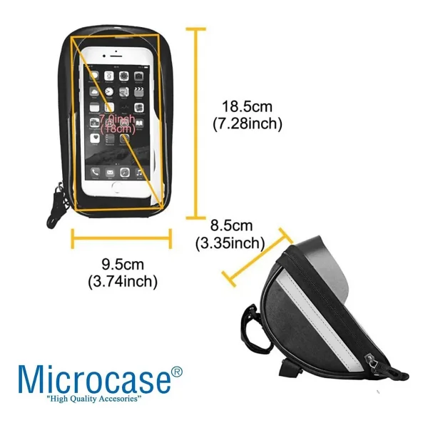 Microcase Al2796 Su Geçirmez Motosiklet Telefon Tutucu - Görsel 6