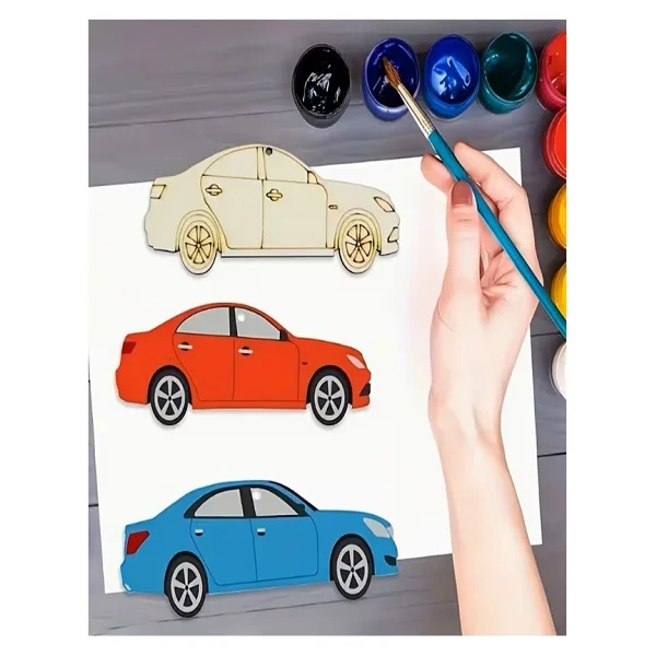 Artmaster Ahşap Boyama Tren 24 Adet 10x15cm Araba Boyama Figürü Etkinlik Çoçuk Gelişim Motor Beceri Kreş Anasınıfı Çok Renkli - Görsel 6