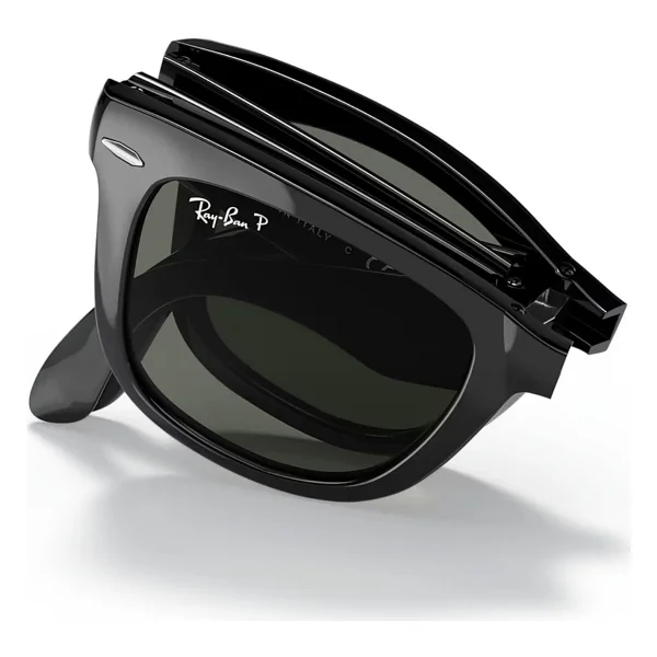 Ray-Ban Wayfarer Folding 4105 601/58 Black-Green Polarize Güneş Gözlüğü - Görsel 9