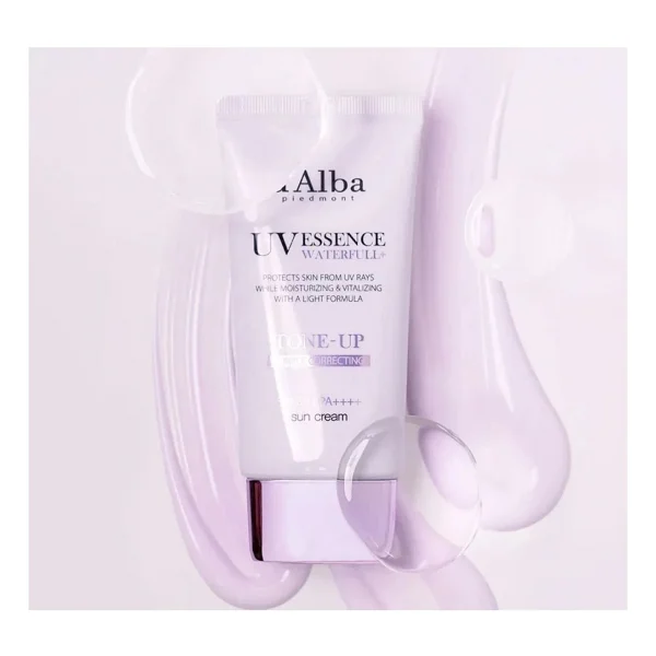 D'alba Uv Waterfull Tone Up Purple Güneş Kremi 50 Ml Spf 50+ Tüm Cilt Tipleri İçin Nemlendirici - Görsel 3