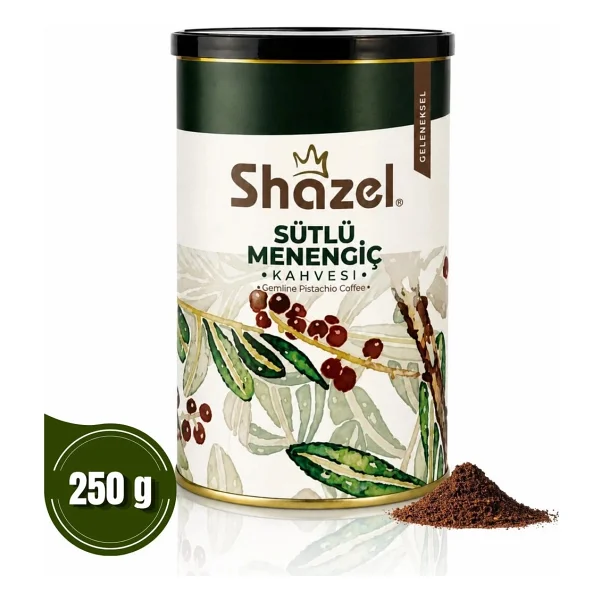 Shazel Menengiç Kahvesi Teneke Kutu 250gr Kafeinsiz Geleneksel Sütlü Menengiç Kahvesi - Görsel 4