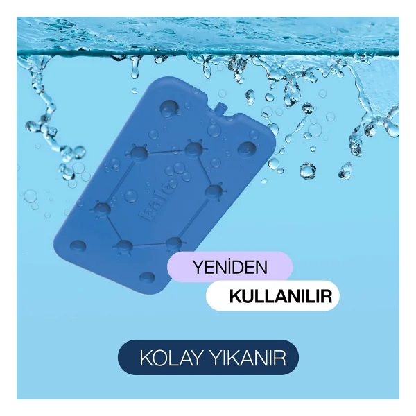 Kale Termos K-950 Buz Aküsü 950 Ml Plastik Malzeme İle Uzun Süre Soğuk Tutma Özelliği - Mavi - Görsel 2