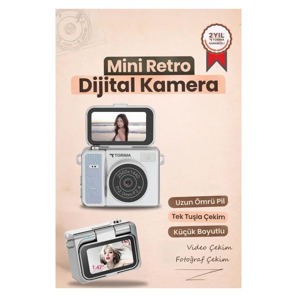 Torima Cmr46 Mavi Dijital Fotoğraf Makinesi - Görsel 7