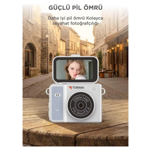Torima Cmr46 Mavi Dijital Fotoğraf Makinesi - Görsel 9