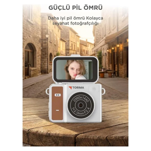 Torima Cmr46 Kahverengi Dijital Fotoğraf Makinesi - Görsel 3