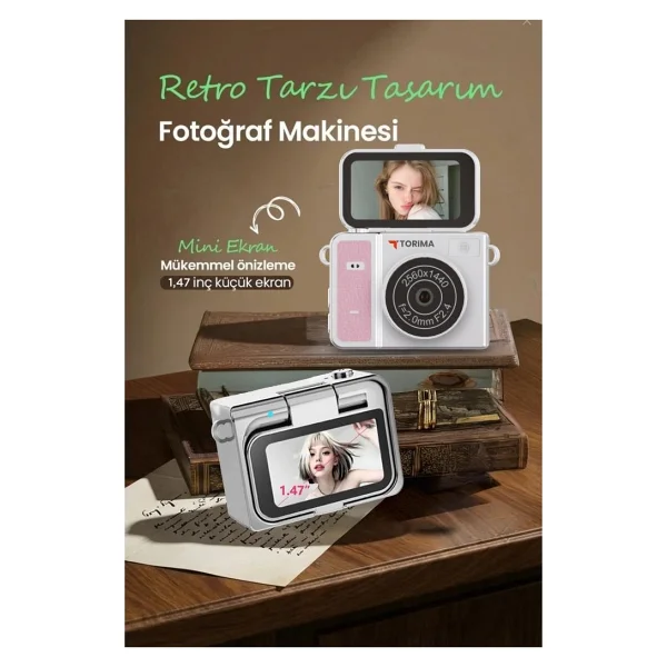 Torima Cmr46 Pembe Dijital Fotoğraf Makinesi - Görsel 5