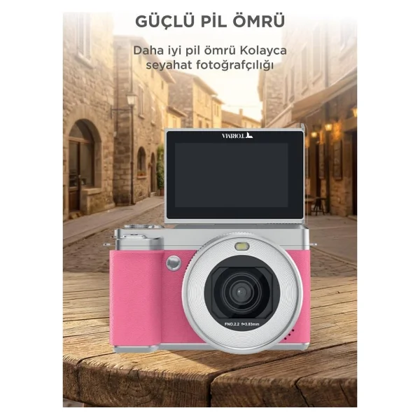 Torima Cmr45 Pembe Dijital Fotoğraf Makinesi - Görsel 3