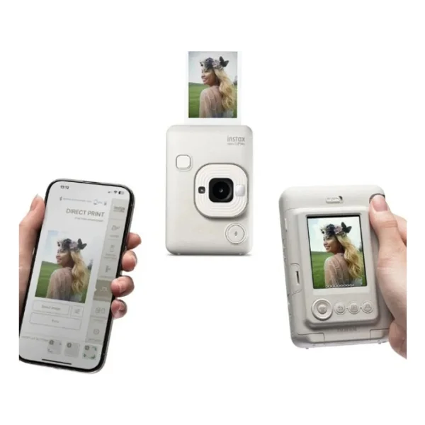 Instax Mini Liplay Box Dijital Fotoğraf Makinesi Beyaz - Görsel 6