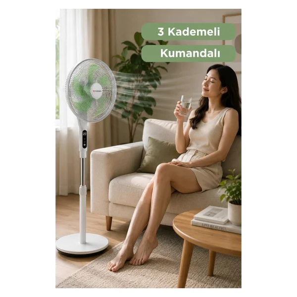 Torima SF-05 Uzaktan Kumandalı Ayaklı Vantilatör - Görsel 2