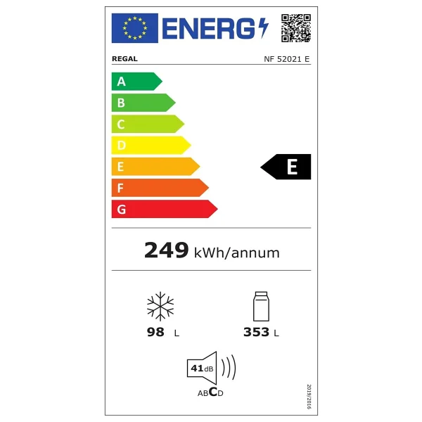 Regal Nf 52021 E Çift Kapılı No Frost Buzdolabı - Görsel 8