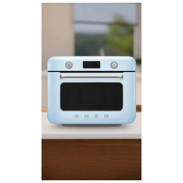 Smeg Cof01pbeu Pastel Mavi Tezgah Üstü Kombi Fırın - Görsel 8