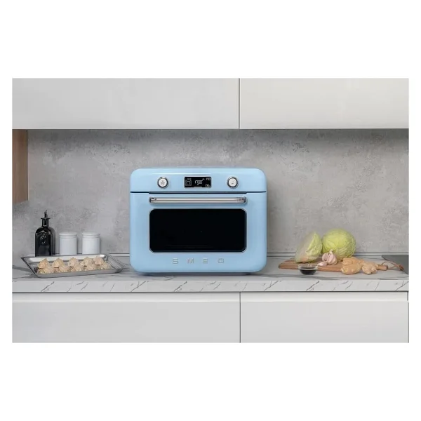 Smeg Cof01pbeu Pastel Mavi Tezgah Üstü Kombi Fırın - Görsel 10