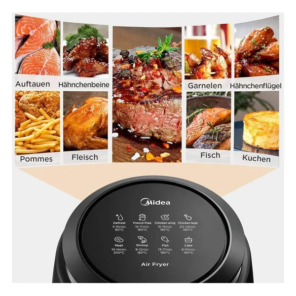 Midea Airfryer Mf-Tn35a2 3.5 Lt Yağsız Fritöz - Görsel 8