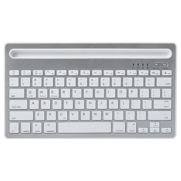 Cloody Siyah Bluetooth Ultra Ince+Şarjlı Mac/Win/Android/Ios Uyumlu Tablet Standlı Kablosuz Klavye - Görsel 6