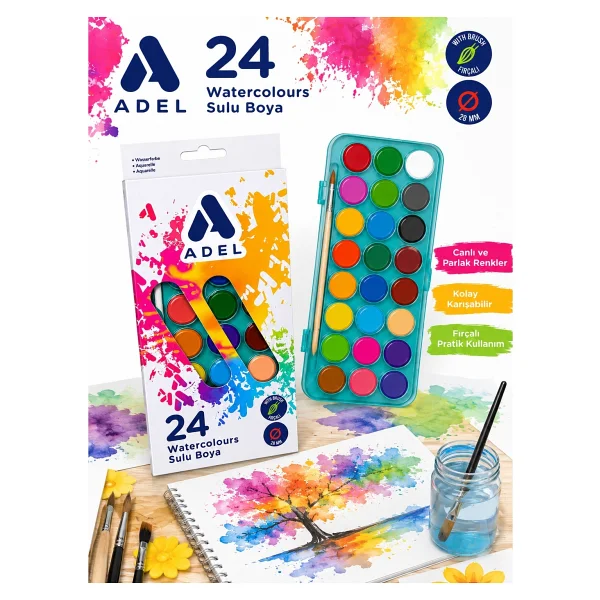 Adel Sulu Boya 24 Lü - Görsel 8