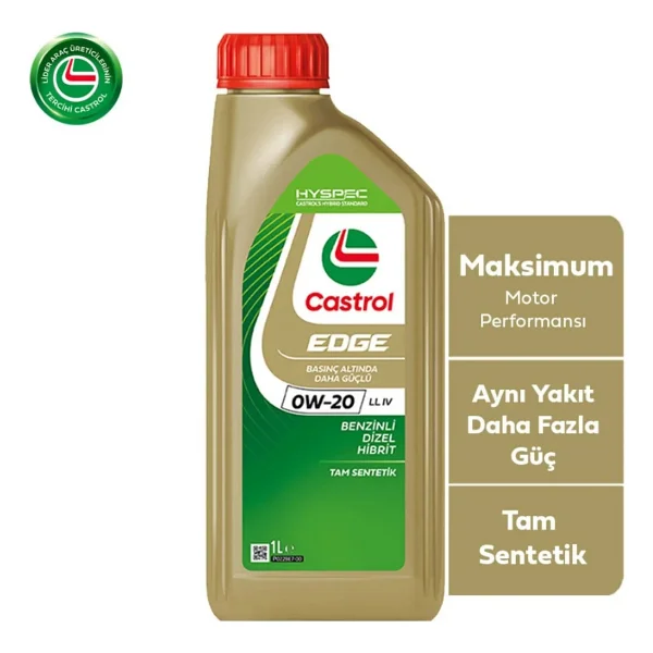 Castrol Edge 0w-20 Ll Lv 1 Lt Motor Yağı - 2026 - Görsel 3