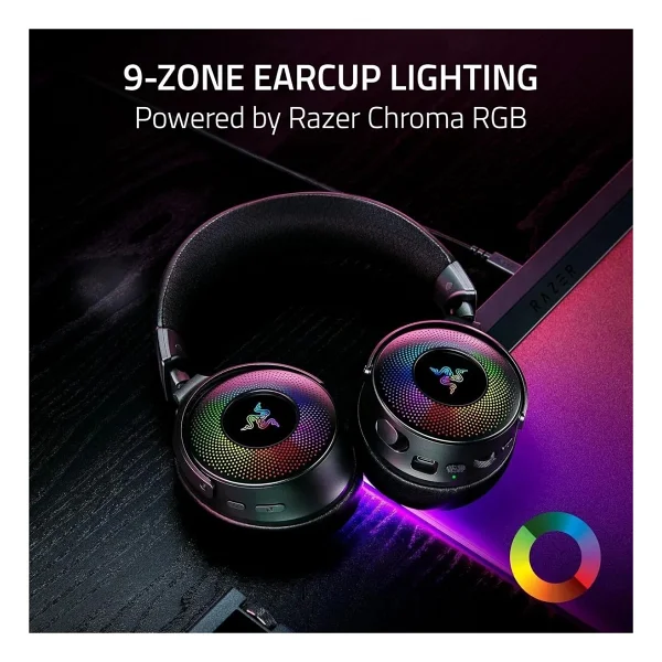 Razer Kraken V4 Pro Rz04-05160100-R3m1 RGB Kablolu/Kablosuz Kulak Üstü Oyuncu Kulaklığı - Görsel 9