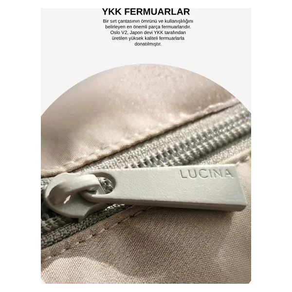 Lucina Oslo V2 Anne Bebek Termal Bakım Çantası - Mocha - Görsel 6