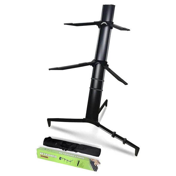 Lastvoice Ks-20bk Black Profesyonel Ultimate Org Standı Sehpası Çift Katlı Çantalı - Görsel 3