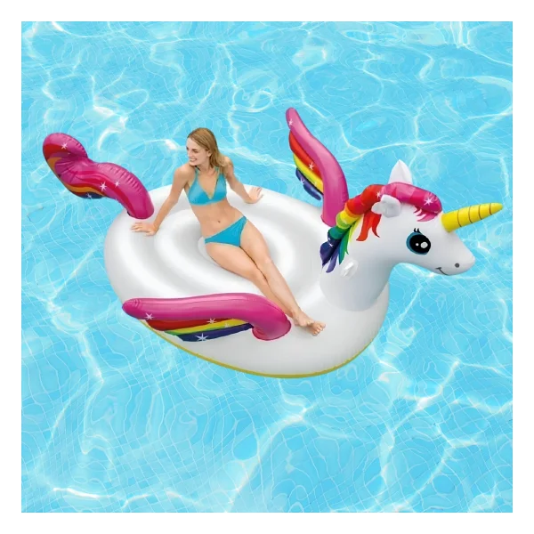 Intex Şişme Tek Boynozlu Mega Unicorn At Tutmaçlı Ada Binici 287x193x165 Cm - Görsel 8