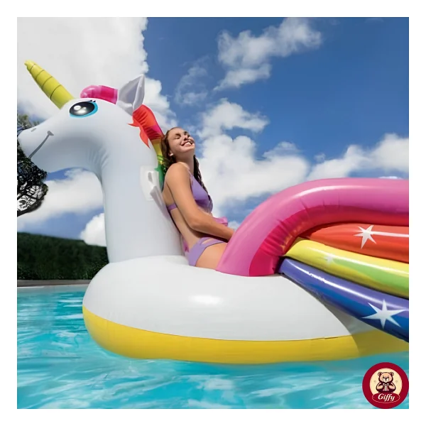 Intex Şişme Tek Boynozlu Mega Unicorn At Tutmaçlı Ada Binici 287x193x165 Cm - Görsel 4