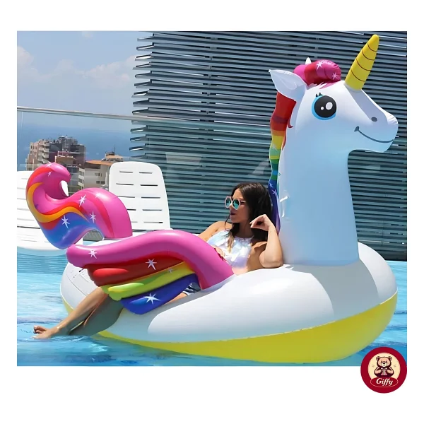 Intex Şişme Tek Boynozlu Mega Unicorn At Tutmaçlı Ada Binici 287x193x165 Cm - Görsel 7
