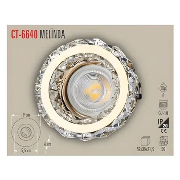 Cata Melinda Dekoratif Cam Spot Ct-6640 - Görsel 3