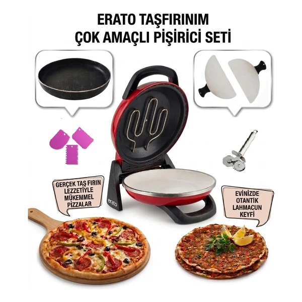 Erato Taşfırınım Pizza Makinesi - Görsel 4