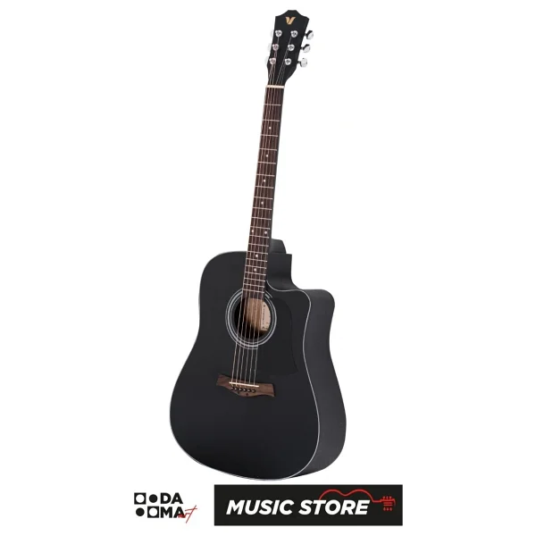 Valler Ag240 Bk Akustik Gitar Siyah - Görsel 2