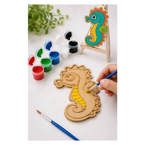 Artmaster Ahşap Boyama Yunus Balığı 24 Adet 10x15cm Boyama Deniz Figürü Etkinlik Çoçuk Gelişim Motor Beceri Kreş Anasınıfı Çok Renkli - Görsel 3