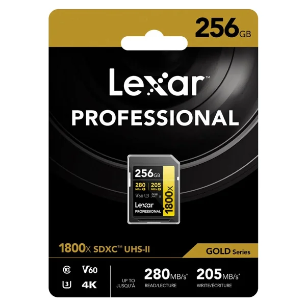 Lexar Gold Series 1800x Lsd1800256g Class 10 Uhs-Iı U3 V60 256 GB Hafıza Kartı - Görsel 7