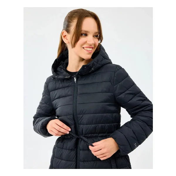 Skechers Light Weight Quilted S2520206 Kapüşonlu Kadın Şişme Mont - Görsel 7