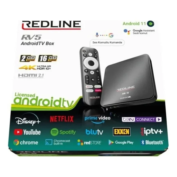 Redline Rv 5 16 GB 4K Android TV Box - Görsel 8