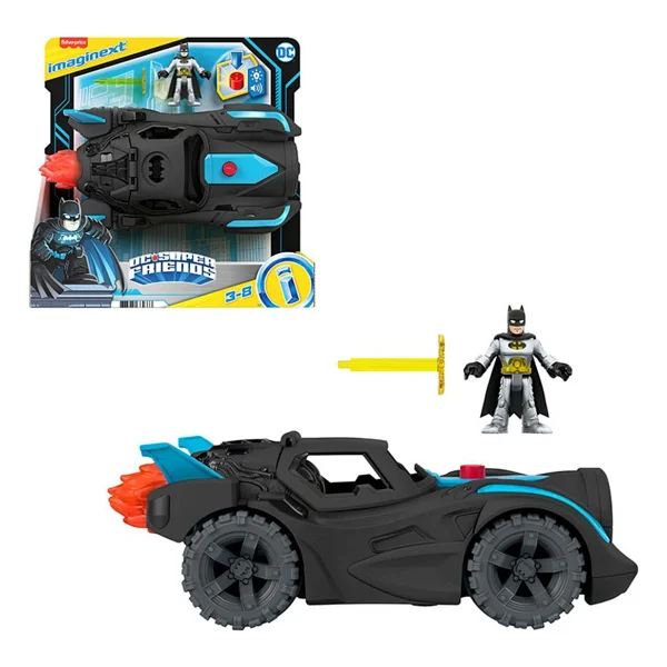 Imaginext Dc Super Friends Işıklı Ve Sesli Batmobil Hgx96 - Görsel 5