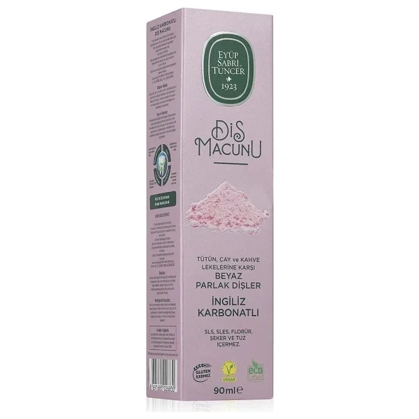 Eyüp Sabri Tuncer İngiliz Karbonatlı Beyazlatıcı 90 Ml Florürsüz Diş Macunu - Görsel 5