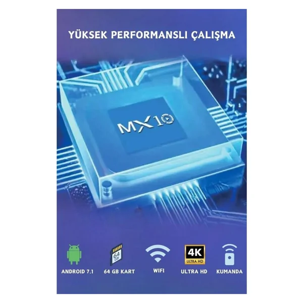 Mx10 4K Android TV Box - Görsel 6