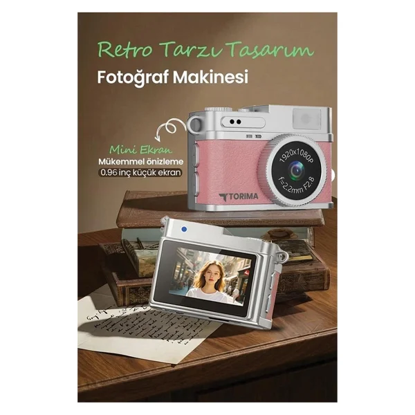 Torima Cmr35 Pembe Dijital Fotoğraf Makinesi - Görsel 6