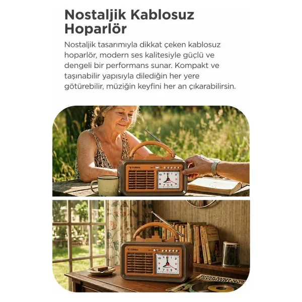 Torima D60 Bluetooth Nostaljik Radyo - Görsel 4