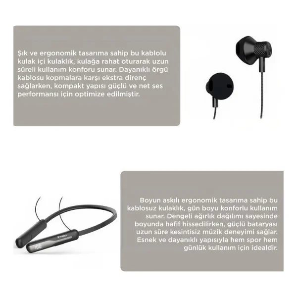 Torima Tb12 Boyun Askılı Kulak İçi Bluetooth Kulaklık - Görsel 7