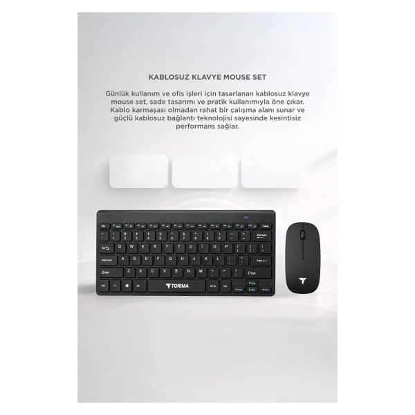 Torima Tmk-05 Tkl Kablosuz Klavye Mouse Seti - Görsel 2